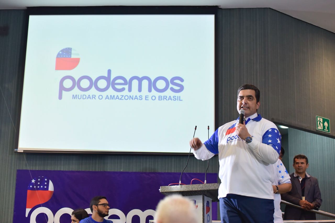 Abdala Fraxe destaca comprometimento de Álvaro Dias com a ZFM e com a conclusão da BR-319, em Congresso do Podemos