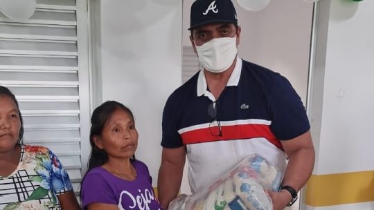 Deputado Abdala Fraxe participa da entrega de escolas e cestas básicas em São Paulo de Olivença